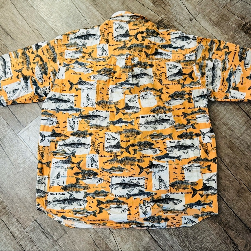 Vintage Columbia Men's Fishing Shirt – Short Sleeve – Size Large – 100% Cotton - Picture 6 of 7